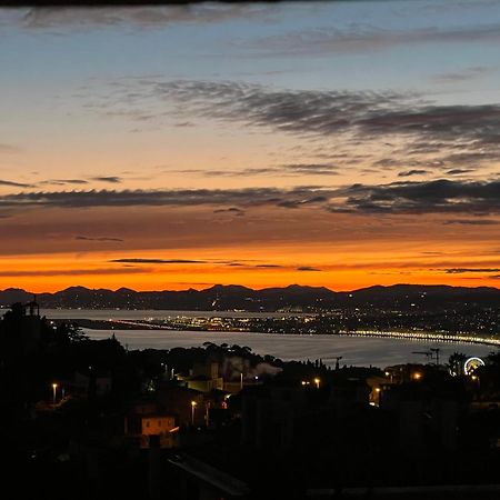 Agréable 3 pièces climatisé avec vue mer et parking Villefranche-sur-Mer Exterior foto