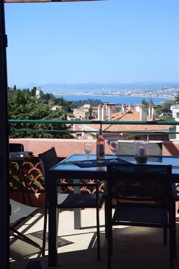 Agréable 3 pièces climatisé avec vue mer et parking Villefranche-sur-Mer Exterior foto